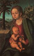 Lucas  Cranach The Madonna with the Bunch of Grapes Germany oil painting reproduction